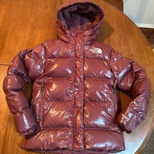 The North Face Kids quilted 600 fill power fleece lined parka .